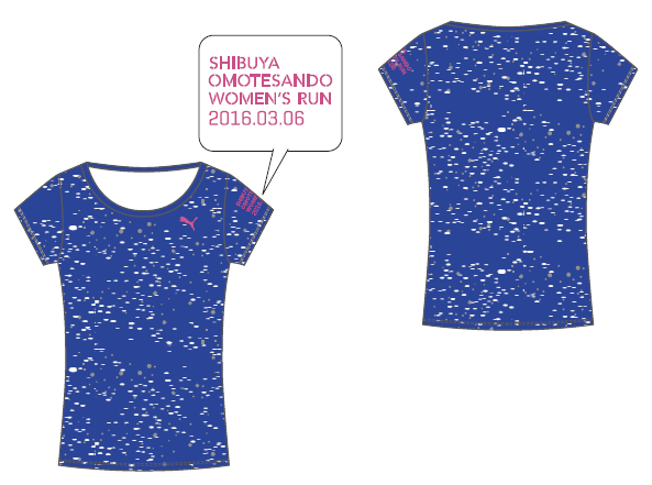 参加賞tシャツ Fbアップ用2 渋谷 表参道 Women S Run