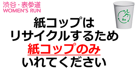 紙コップ回収ボックスのサイン